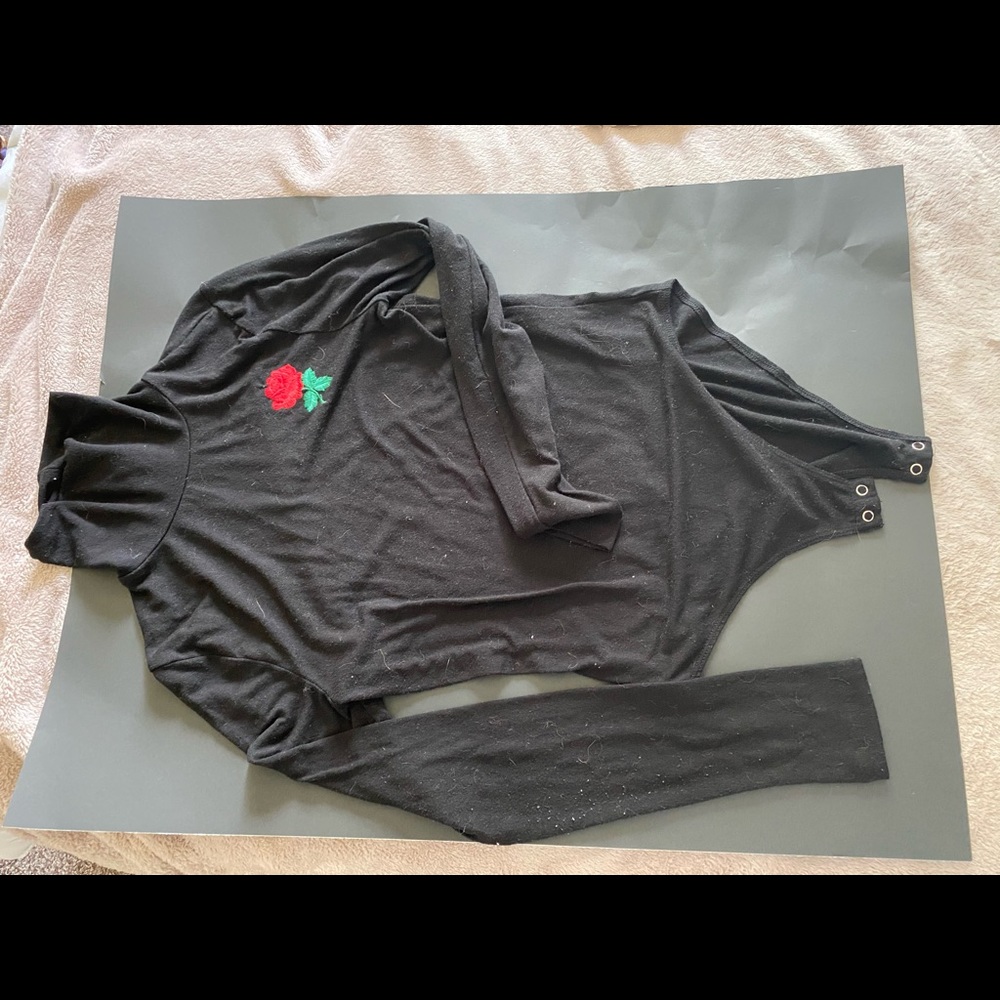 Black Long sleeve Bodysuit